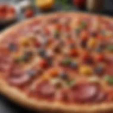 Vibrant Toppings for Authentic Flavor An array of fresh, vibrant toppings for classic pizza