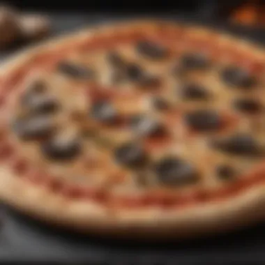 Signs of a Well-Used Pizza Stone A close-up of a pizza stone with charred edges after use