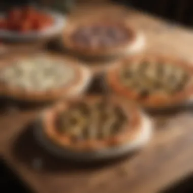 Exploring Pizza Stone Varieties Different types of pizza stones displayed on a wooden table