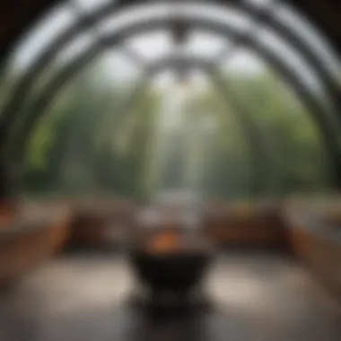 Interior View of the Gozney Dome Grill Interior view of the Gozney Dome Grill demonstrating its spacious cooking area