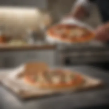 Enhancing Culinary Creativity with Pizza Bags Pizza bag being used in a kitchen setting, enhancing the pizza-making experience