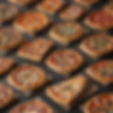 A Diverse Collection of Pizza Bags Variety of pizza bags showcasing different flavors and styles