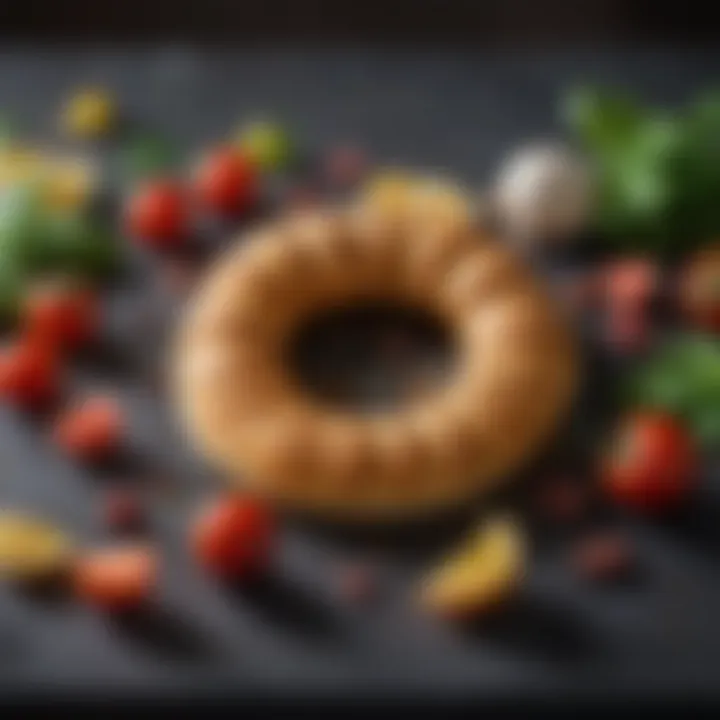 An array of fresh ingredients used in the Italian Crescent Ring preparation