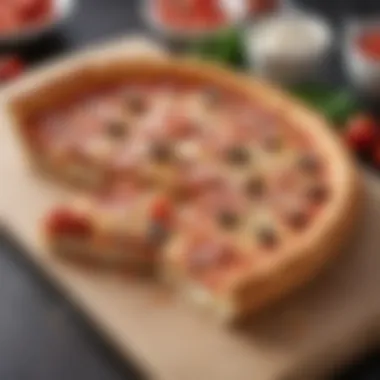 Delicious New York Slice A delicious slice of New York pizza with vibrant toppings