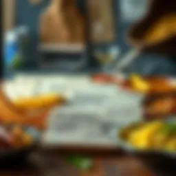 A vibrant collection of recipe cards showcasing diverse cuisine