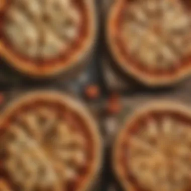 Brand Comparison of Stuffed Crust Pizzas A comparison of popular brands of stuffed crust pizzas with distinctive packaging