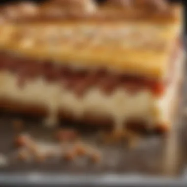 Classic New York Slice A close-up of a classic New York slice with melted cheese and a crispy crust