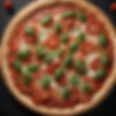Artisan Margherita Pizza A beautifully crafted Margherita pizza with fresh basil and tomatoes