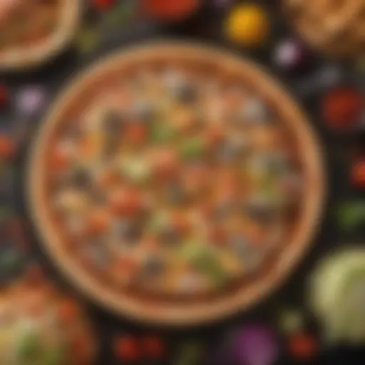 A vibrant display of Taco Bell's Mexican Pizza showcasing its unique ingredients