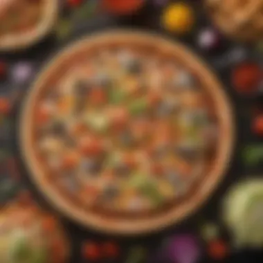 The Flavorful Ingredients of the Mexican Pizza A vibrant display of Taco Bell's Mexican Pizza showcasing its unique ingredients