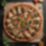 A vibrant display of cauliflower pizza topped with fresh ingredients