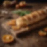 A beautifully crafted wooden bread peel resting on a rustic table.