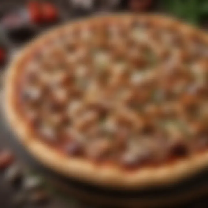 Delicious BBQ Chicken Pizza with Fresh Ingredients