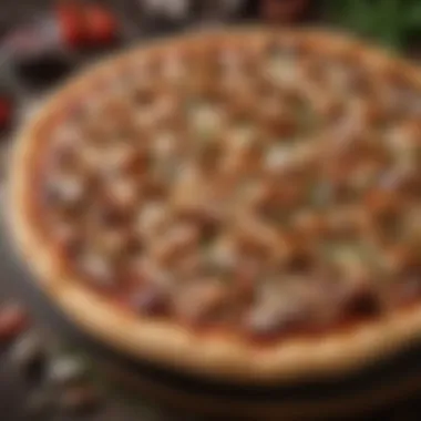 Fresh Ingredients for BBQ Chicken Pizza Delicious BBQ Chicken Pizza with Fresh Ingredients