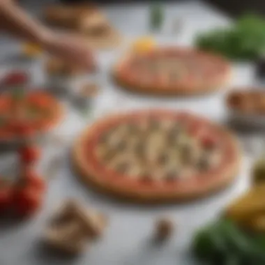 Selecting High-Quality Ingredients Fresh ingredients arranged neatly on a marble countertop