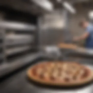 Automated cleaning function for pizza maker