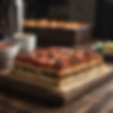 A Contemporary Variation of Detroit Style Pizza A contemporary variation of Detroit style pizza served at a modern eatery, reflecting its evolving trends.