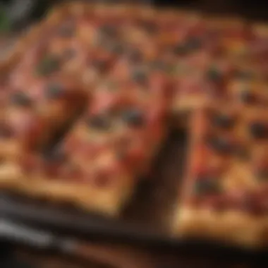 The Historical Origins of Detroit Style Pizza A historical image depicting the origins of Detroit style pizza in a local pizzeria.