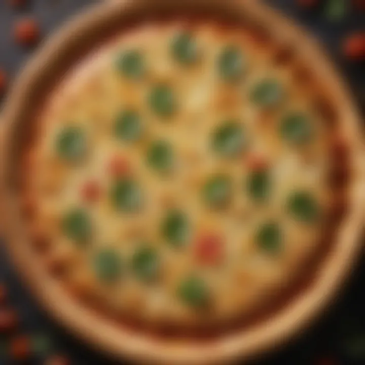 Golden-brown pizza crust with a perfectly baked exterior