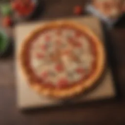 Pizza box with a canceled order notification