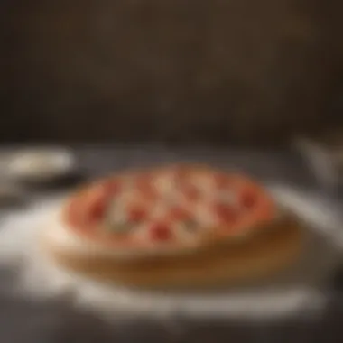 The Foundation of Pizza Dough Flour and water merging to create dough