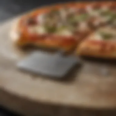Sleek Metal Pizza Peel A sleek metal pizza peel showcasing its smooth surface