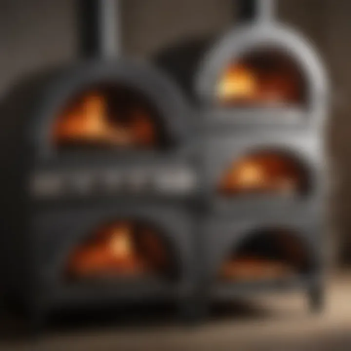 Visual comparison of various wood fired oven types