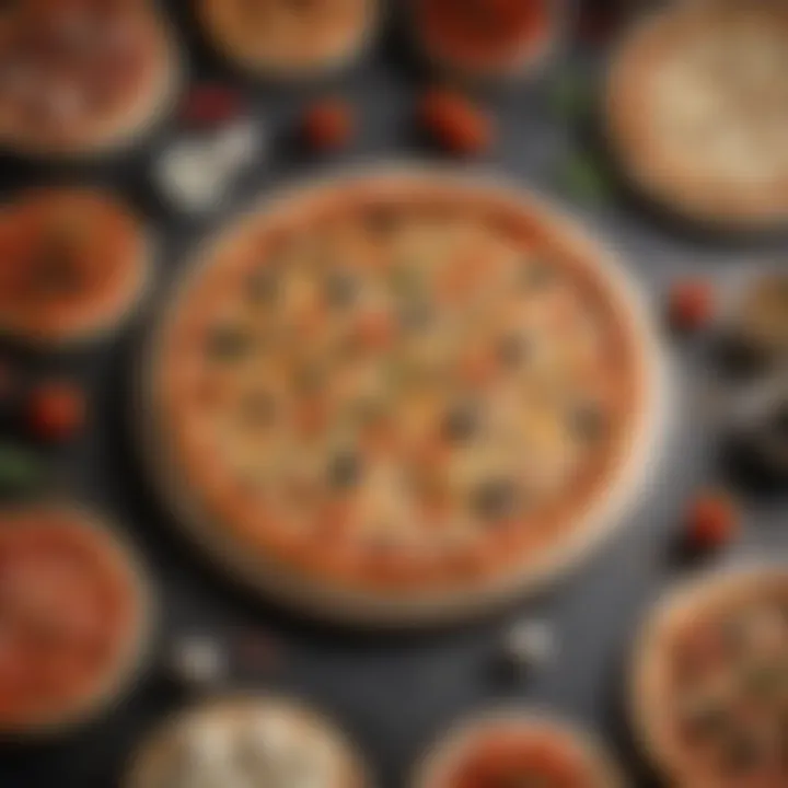 An assortment of pizza stones displayed, highlighting different shapes and sizes.