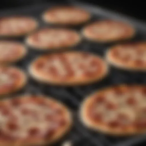 Detailed view of a pizza grill insert showcasing its design and quality