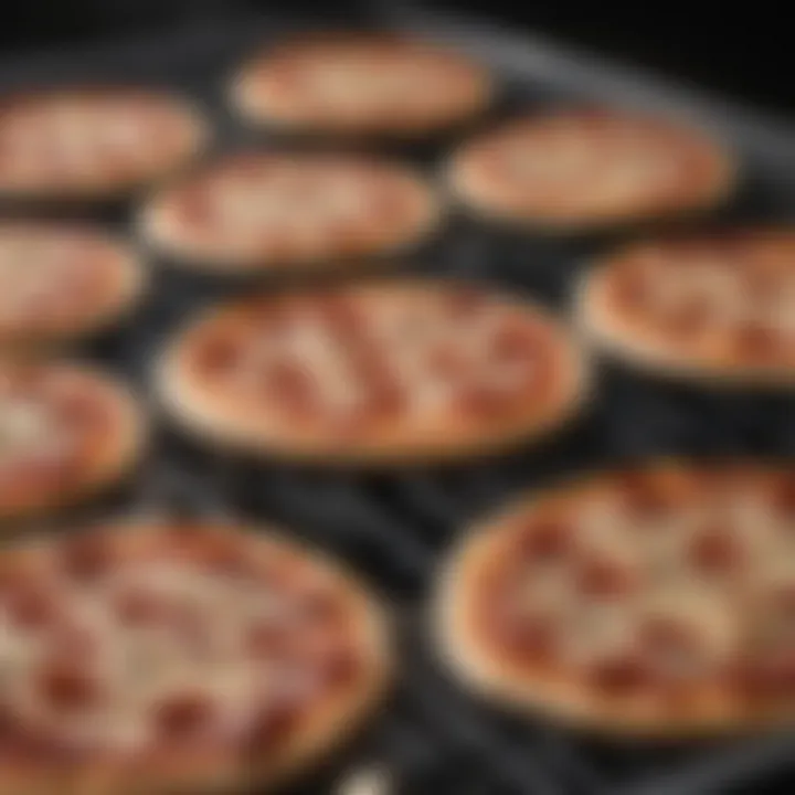 Detailed view of a pizza grill insert showcasing its design and quality