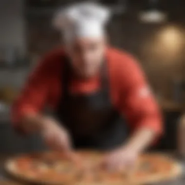 Pizza chef crafting a masterpiece