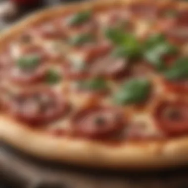 High-Quality Pizza Stone Close-up of a high-quality pizza stone with a rustic appearance