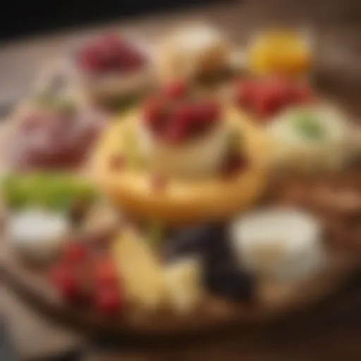Exquisite Vegan Cheese Plate with Assorted Flavors