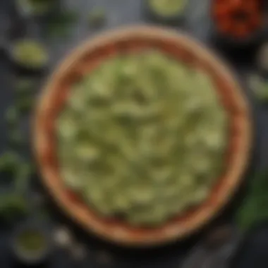 Plant-Based Elegance: Vegan Pesto Pizza Adorned with Zucchini Ribbons Vegan Pesto Pizza with Zucchini Ribbons
