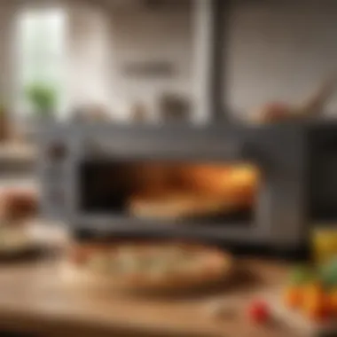 Versatile countertop pizza oven with multiple cooking options