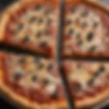 A close-up of Walmart Market Side Pizza showcasing its toppings and crust