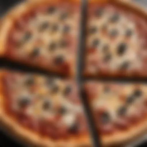 A close-up of Walmart Market Side Pizza showcasing its toppings and crust