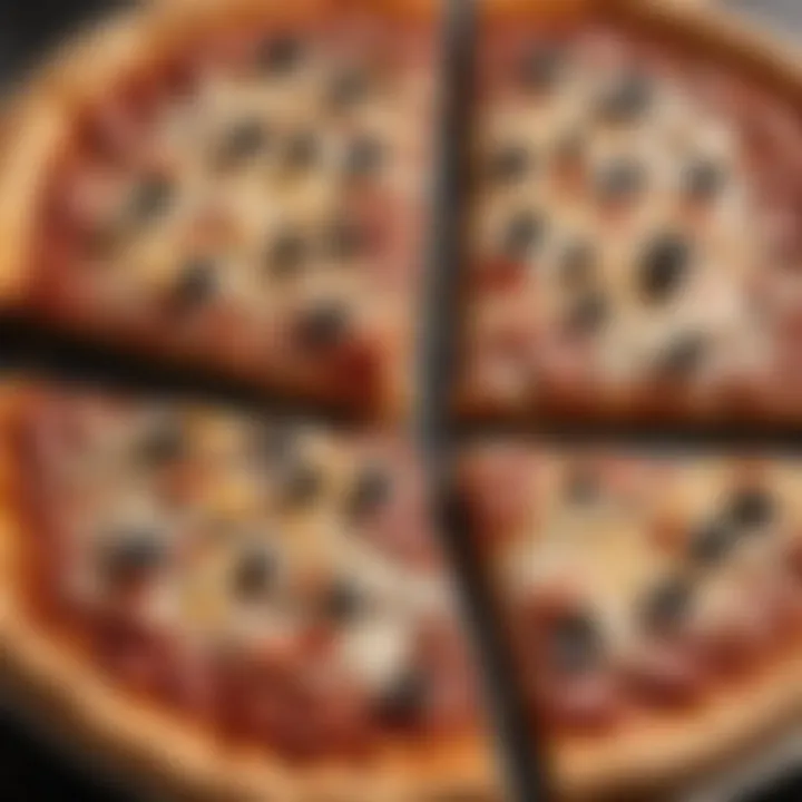 A close-up of Walmart Market Side Pizza showcasing its toppings and crust