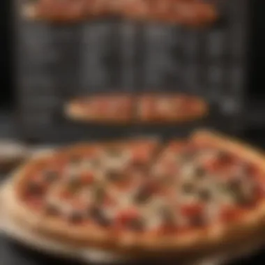 Nutritional Facts of Walmart Market Side Pizza Nutritional information displayed alongside a prepared Walmart Market Side Pizza