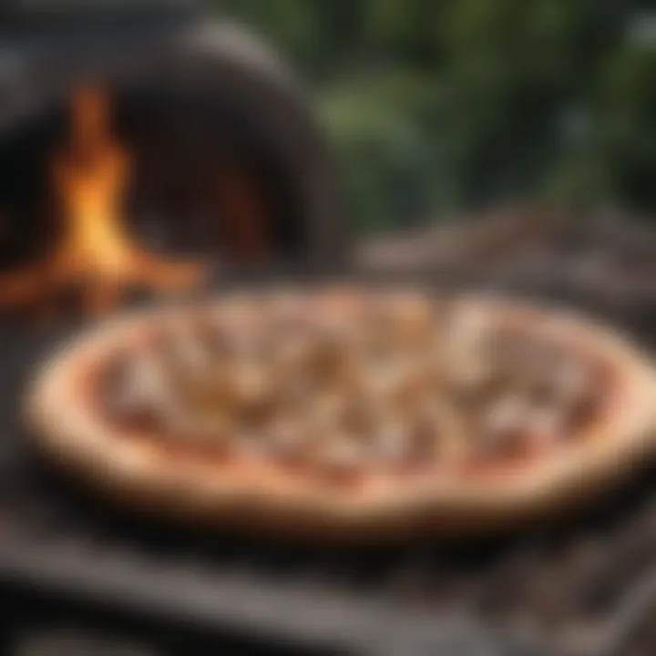 Perfectly cooked pizza served straight from the grill.
