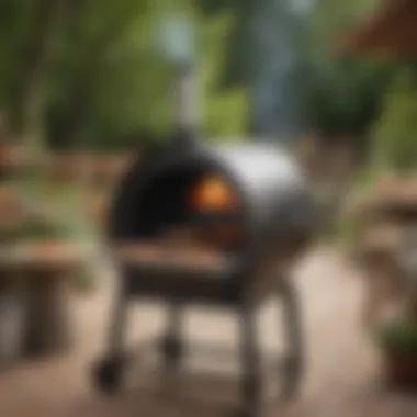 Setting Up the Weber BBQ Pizza Oven Weber BBQ pizza oven setup with fresh ingredients.