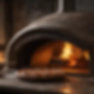 Artisan Baking: The Technique Behind Perfect Crust An artisan pizza oven with flames, illustrating traditional cooking methods.