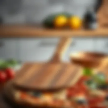 Wooden Pizza Peel - A Perfect Blend of Style and Functionality Elegant pizza peel crafted from high-quality wood