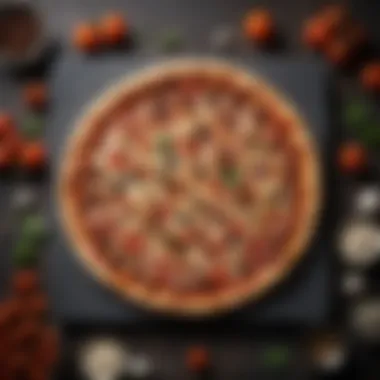 Perfectly Cooked Pizza on Wirecutter Pizza Stone A beautifully cooked pizza on the Wirecutter pizza stone, highlighting the crust and toppings