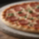Close-up of the Wirecutter pizza stone showcasing its surface texture and quality