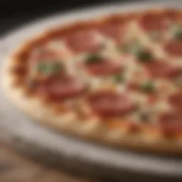 Close-up of the Wirecutter pizza stone showcasing its surface texture and quality