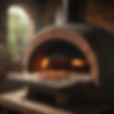 Traditional Oven of Mona Lisa Pizza Wood-Fired Oven at Mona Lisa Pizza in San Diego