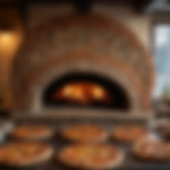 A mosaic of wood-fired ovens at Di Roma Pizzaria, emanating warmth and authenticity