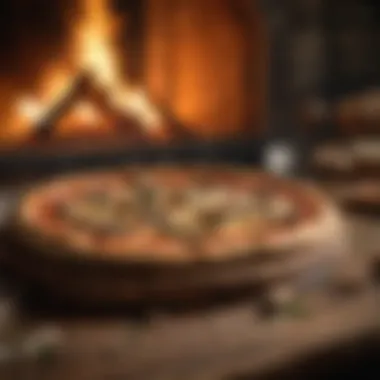 Savor the Wood-Fired Charm Rustic wood-fired pizza baked to perfection