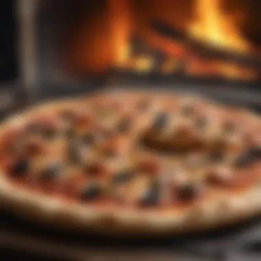 Wood-fired pizza with gourmet toppings